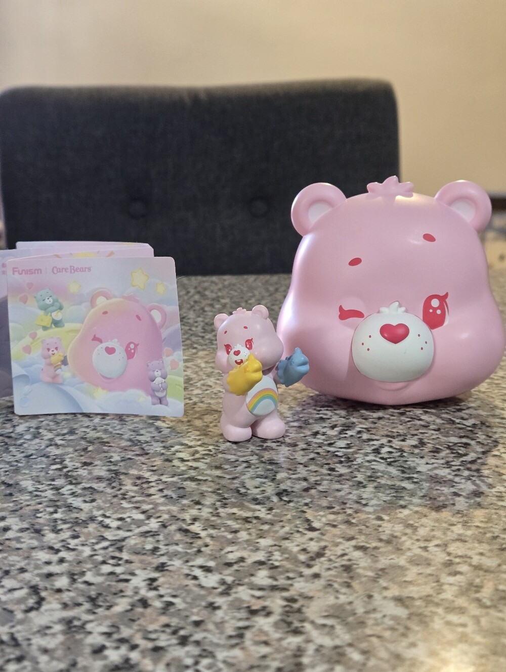 Care Bears Pink Cheer Bear Figure and Carry Case